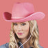 MEMOVAN Pink Cowgirl Hat for Women Girls Western Cowboy Cowgirls Hats Felt Cowboy Hat Retro Wide Brim Western Hat for Disco Cowgirl Cosplay Bachel...