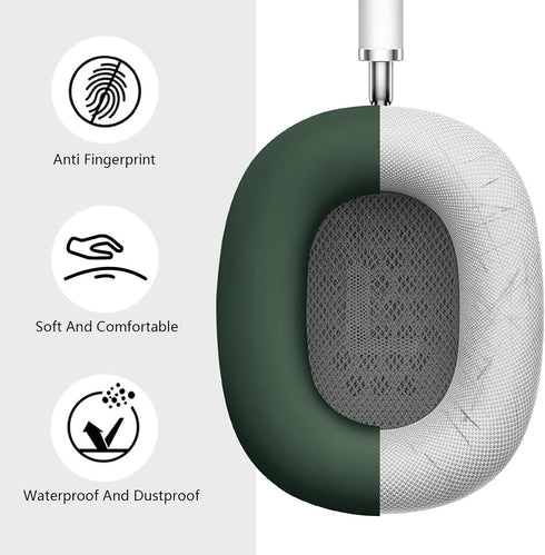 Case for Airpods Max Headphones, Silicone Cover for Apple Airpod Max,Accessories Cases (Midnight Green)...