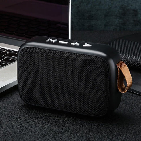 Yoidesu MiniSpeaker with Hand Strap, Subwoofer, Memory Card, Portable Wireless Speaker, Black...