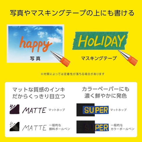 Pentel Mattehop 1.0mm Gel Roller 7pc Wallet - Original Colours...