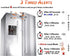 FRIDGGI - Freezer Door Alarm with 60 Second Delay, 2, 3, and 4 Minute Reminders, Refrigerator and Fridge Door Alarm or Chime, Low/Loud 80 to 110 dB (White)