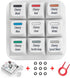 Cherry MX Key Switch Tester Mechanical Keyboard Sampler Switch Testing Tool Kit, with Puller and O Rings (9-Key Printed PBT Keycap)...
