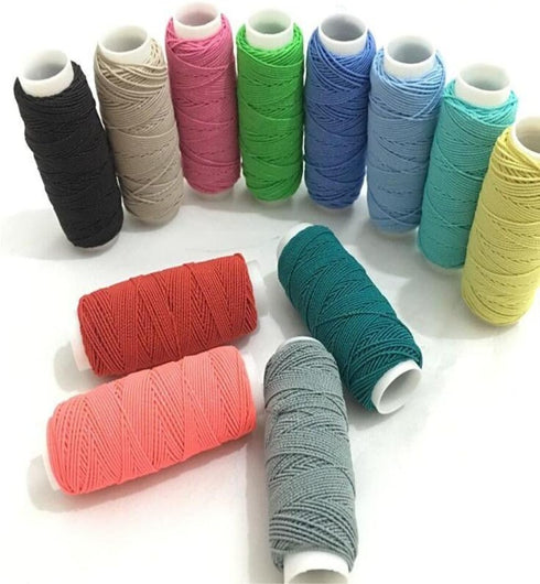 FQTANJU 12 Pcs Round Shirring Elastic Craft cord......
