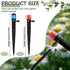 32 Pcs Drip Irrigation Emitters Drip Emitters for 1/4 Inch Tubing Irrigation Drippers Sprayer Adjustable 360 Degree Water Flow Drip for Garden Law...
