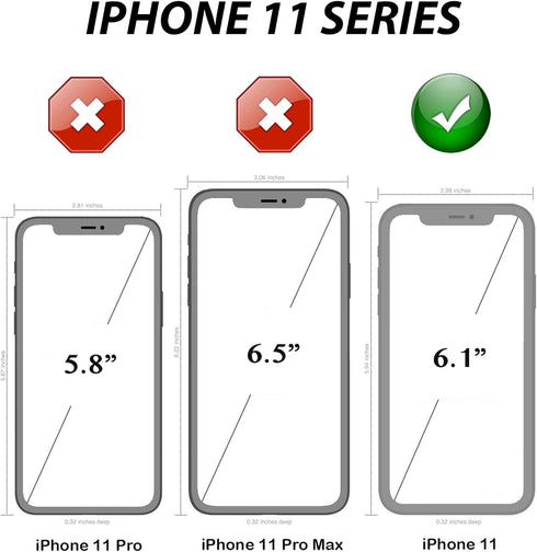 WallSkiN Case for iPhone 11 (6.1") Heavy Duty Full Body Military Grade Drop Protection Carrying Cover Holder | Holster for Men Belt with Clip Stan...