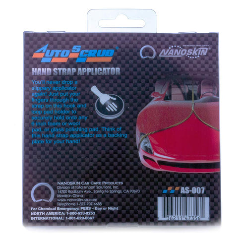Nanoskin AUTOSCRUB 5 3/4" Hand Strap Applicator – Clay Bar Alternative for Removing Contaminants from Paint, Glass, Plastic, and Metal | Compatibl...