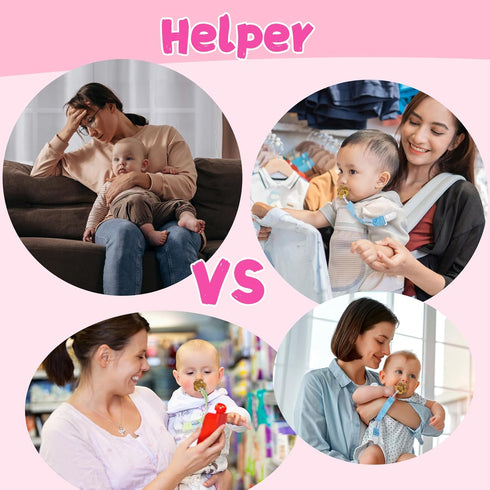 Babygoal Pacifier Clips, 6 Pack Pacifier Holder for Boys and Girls Fits Most Pacifier Styles &Teething Toys and Baby Gifts, 6MP16-B...