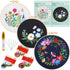 Caydo 3 Sets Cross Stitch Kits forBeginners, Adults Including Embroidery Fabric with Floral Pattern, Embroidery Hoop, Thread and Tools...