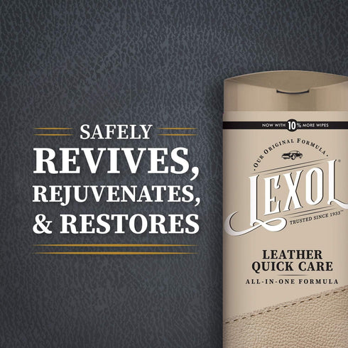 Lexol All Leather Quick Care All-in-One Formula, Best Leather Cleaner and Conditioner, for Use on Leather Apparel, Furniture, Auto Interiors, Shoe...