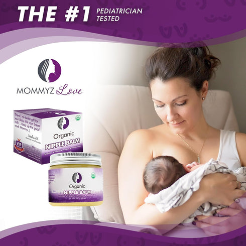 Mommyz Love Nipple Cream for Breastfeeding - Nipple Butter to Soothe Sore Dry & Cracked Nipples After a Single Use - Pediatrician Tested & USDA Ce...