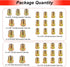 Tnisesm 35 PCS Threads Brake Line Fittings Assortment kits for 3/16"(19 Fittings) and 1/4" (16 Fittings) Inverted Flares Brake Line Tube...