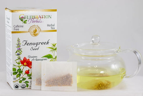 CELEBRATION HERBALS Fenugreek Seed Organic 24 Bag, 0.02 Pound...