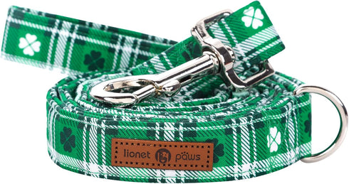 Lionet Paws St Patricks Day Dog Leash Matching Dog Collar for Small Medium Large Dog...