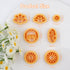 Puocaon Sunflower Clay Cutters Set - 7 Pcs Flower Clay Cutters for Jewelry Making, 3D Print Clay Earring Cutters, Floral Dangle Clay Cutters for P...