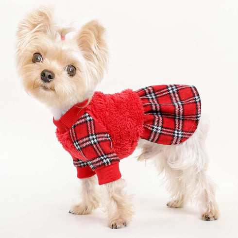 Dog Dresses for Small Dogs Girl Boy Teacup Chihuahua Clothes Dog Holiday Sweater Dog Clothes for Small Dogs Girl Spring Puppy Dressse Doggie Cat A...