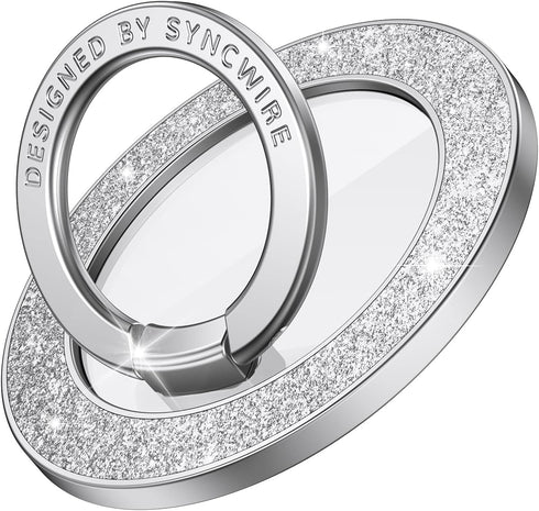 Syncwire Magnetic Phone Grip for MagSafe, Bling Magnetic Phone Ring Holder, 360° Rotation with Floating Effect Cell Phone Ring Stand MagSafe Ring ...