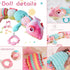 Snap Baby Toys 0 to 12 Months Plush Toy Musical Stuffed Animal Infant Sensory Toy Tummy Time Newborn 0-3-6-12 Months Gift...
