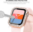 KADES Compatible for Bling Apple Watch Protective Case with Built-in Screen Protector for Apple Watch 40mm iWatch Series SE SE2022 6 5 4 (40mm, Ro...