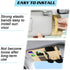 Car Sun Visor Organizer, Leather Pocket Organizer Sunglass Holder for Car Interior Accessories with Multi-Pocket Net Zipper (Beige)...