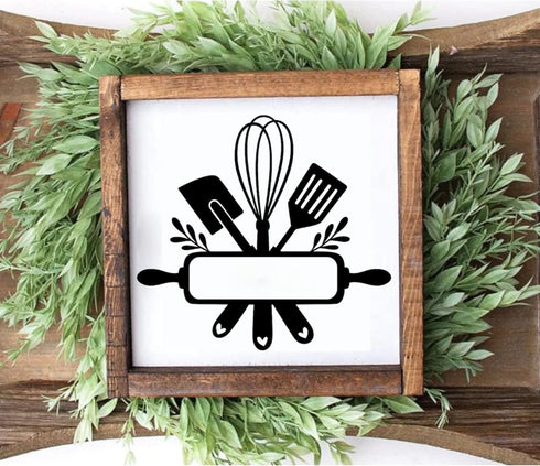 Farmhouse Stencils for Painting on Wood Kitchen Paint Stencils Flower Farm Vintage Sign Craft Stencils for Wood Burning Projects Reusable Wall Fab...