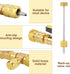 WADEO Valve Core Remover Installer Tool with Dual Size SAE 1/4 & 5/16 Port, 4 Valve Cores with Teflon Seal, Compatible with R22 R12 R407 R410 R404...