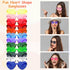 12 Pcs Heart Shaped Sunglasses for women Transparent Colorful Frameless Heart Glasses Bachelorette Party Favor...