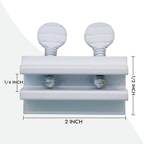 NU-SET Lock | Sliding Window Lock | Double Thumb Screw Window Lock for Window Security | Home Improvement & Door Hardware, White...