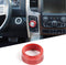 Hoolcar Red Gear Shift Knob Cover ABS Sticker Trim for 2013-2017 Dodge Ram (Not fit Rebel Modle)...