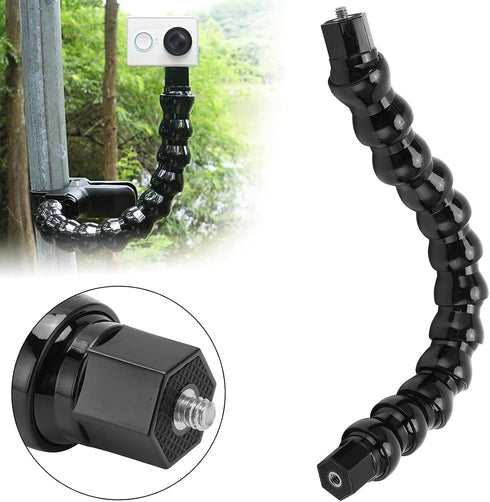 Camera Mount Arm Flexible Mount Arm, 12 Sections Sports Camera Clamp Arm Jaw, 1/4in Screw Holes to 1/4in Screw Action Camera Mounts and Clamps Arm...