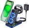 3 in 1 Charging Station for Apple,Foldable Fast Wireless Charger for iPhone Travel Charging Station for iPhone 15/14/13/12/11/X/XS/XR 8,iWatch Ult...