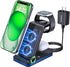 3 in 1 Charging Station for Apple,Foldable Fast Wireless Charger for iPhone Travel Charging Station for iPhone 15/14/13/12/11/X/XS/XR 8,iWatch Ult...