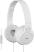 JVC Lightweight Flat Foldable On Ear Colorful Lightweight Foldable Headband with Mic, White (HASR185W)...
