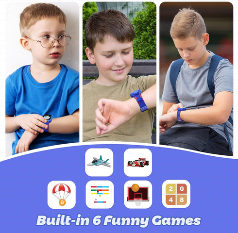Kids Watch Boys with Camera,Children Digital Smart Watch Touchscreen with Video Mp3 Alarm Pedometer Games for Age 3-9 Years Old Christmas Birthday...