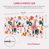 Mouse Pad Desk Mat Gaming Large Keyboard Cute Office Desktop Computer Laptop Floral XXL Long Giant Big Kawaii Aesthetic Girly Pretty Design Women ...