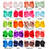 DeD 20 Pcs 8" Hair Bows Clips Boutique Grosgrain Ribbon Big Large Bows Alligator Hair Accessories For Baby Girls Teens Kids...