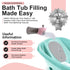 Bath Helper - Bath Tub Faucet Extender - Guides Water Directly from Faucet to Baby Bath Tub Without Excessive Water Waste and Splashing (Pink)...