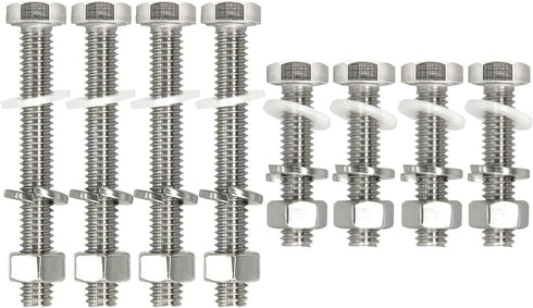 16PCS 304 Stainless Steel Post Attachment Kit,Sign Mounting Hardware,Sign Post Mounting Bolts and Nuts,Sign Post Mounting Hardware for U Channel P...