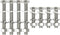 16PCS 304 Stainless Steel Post Attachment Kit,Sign Mounting Hardware,Sign Post Mounting Bolts and Nuts,Sign Post Mounting Hardware for U Channel P...