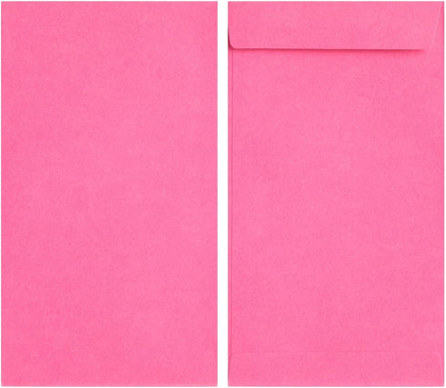 Okuna Outpost 100 Pack Money Envelopes for Cash, Payroll, Money Saving, Coins, Currency, 100GSM, Pink (4 x 7 In)...