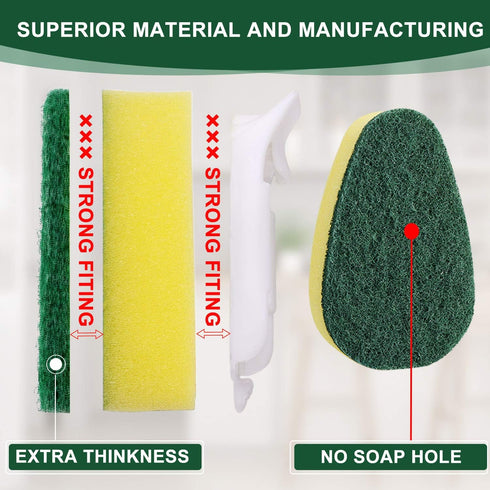 Dish Wand Refills 8Packs,Sponge Replacement Heads,Dish Wand Sponge Refill for Kitchen Cleaning...