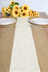 Letjolt Burlap Table Runner 48 Inches Long Farmhouse Jute Table Runner Woven Fabric, Natural Colour Edge...