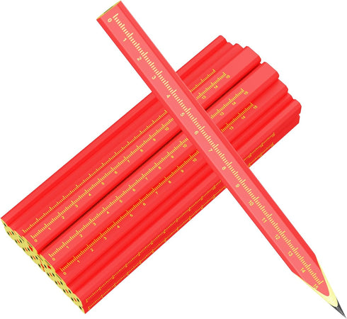 25 PCS Carpenters Pencil Construction Pencils, Carpenter Marking Pencil for Woodworking Concrete Scriber Marking Tool pica pencils...