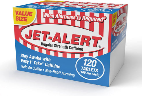 Jet-Alert 100 MG Each Caffeine Tab 120 Count...
