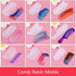 10Pcs/Set Comb Resin Molds DIY Jewelry Resin Casting Mould Craft Making Epoxy Resin Molds...