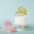 Gold Glitter 45th Anniversary Cake Topper - for Happy 45th Wedding Anniversary / 45th Birthday Party/Cheers to 45 Years Party Decorations...