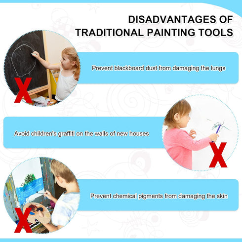 4.5 Inch Replacement Stylus Drawing Pen 4 Pieces Toddler Drawing Tablet Pens Kids' Electronics Pens with 4 Hanging Rope for LCD Writing Tablet (Bl...