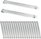 20 Pcs Stainless Steel Hemming Clips 3-Inch Stainless Steel Ruler Hem Clips Measurement Ruler Quilting Supplies Sewing Clips fit Sewing Supplies P...