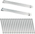 20 Pcs Stainless Steel Hemming Clips 3-Inch Stainless Steel Ruler Hem Clips Measurement Ruler Quilting Supplies Sewing Clips fit Sewing Supplies P...