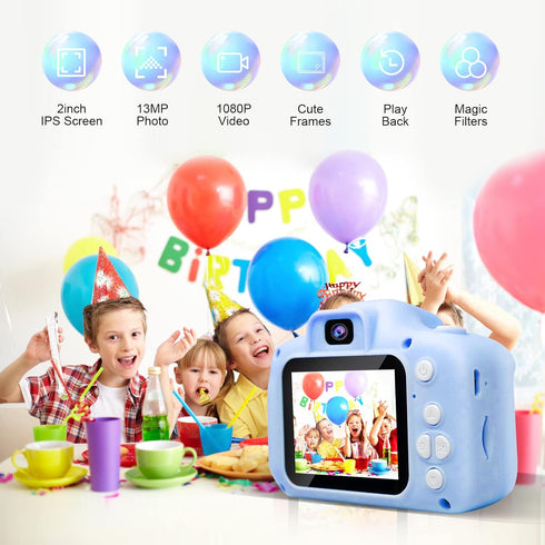 Upgrade Selfie Kids Camera for Boys, Birthday Gifts for 3-8 Year Old Boys, Kids Digital Camera with Video Function, Dual Lens Camera for Kids, Toy...