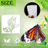 Small Butterfly Craft Stencils for Painting 3 inch Bee Dragonfly Hummingbird Bird Nature Stencils for Kids Adults on Wood Fabric Rock Card Art Pai...
